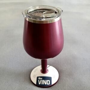 ORCA Insulated Stainless Steel Vino Wine Glass/Merlot color--15oz RETIRED!!!